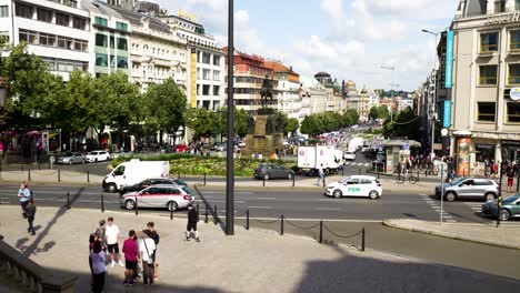 wenceslas square, prague, czech republic