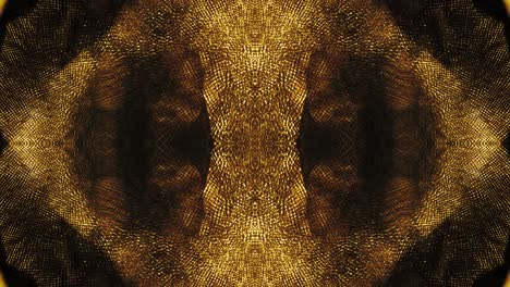 yellow golden kaleidoscope sequence patterns