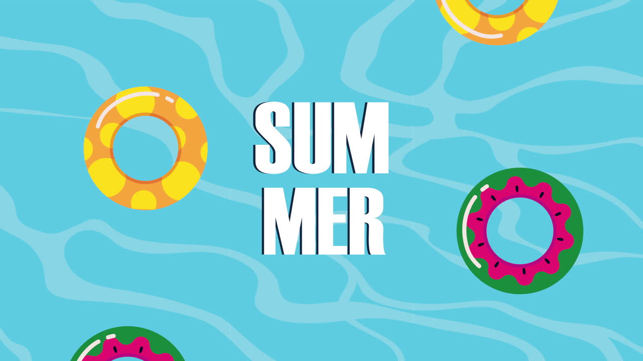 수영장에서의 여름 재미