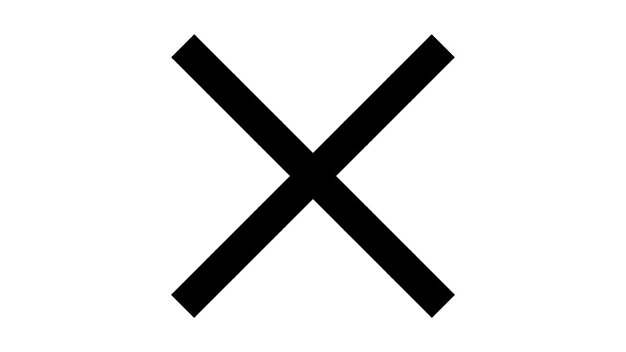 animación de dibujo de marca de verificación (marca de verificación), cruz y círculo (conjunto de cuatro colores)