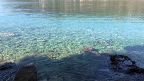 morning sun reflections in sea water