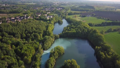 Warmes-Wasser-Aus-Stillgelegtem-Kohlebergwerk-Zur-Beheizung-Des-Neuen-Stadtgebietes,-Bochum,-Deutschland