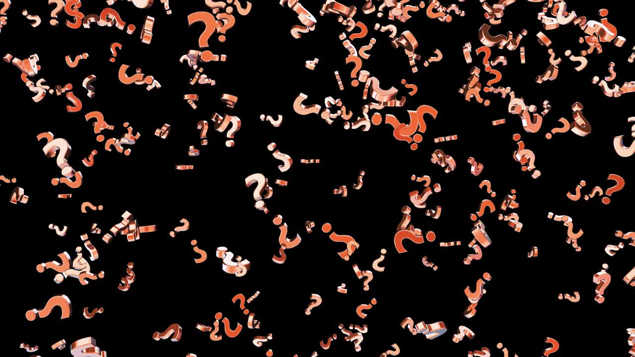 Animation of unsolved problems and questions.