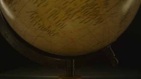 spinning the globe slow motion