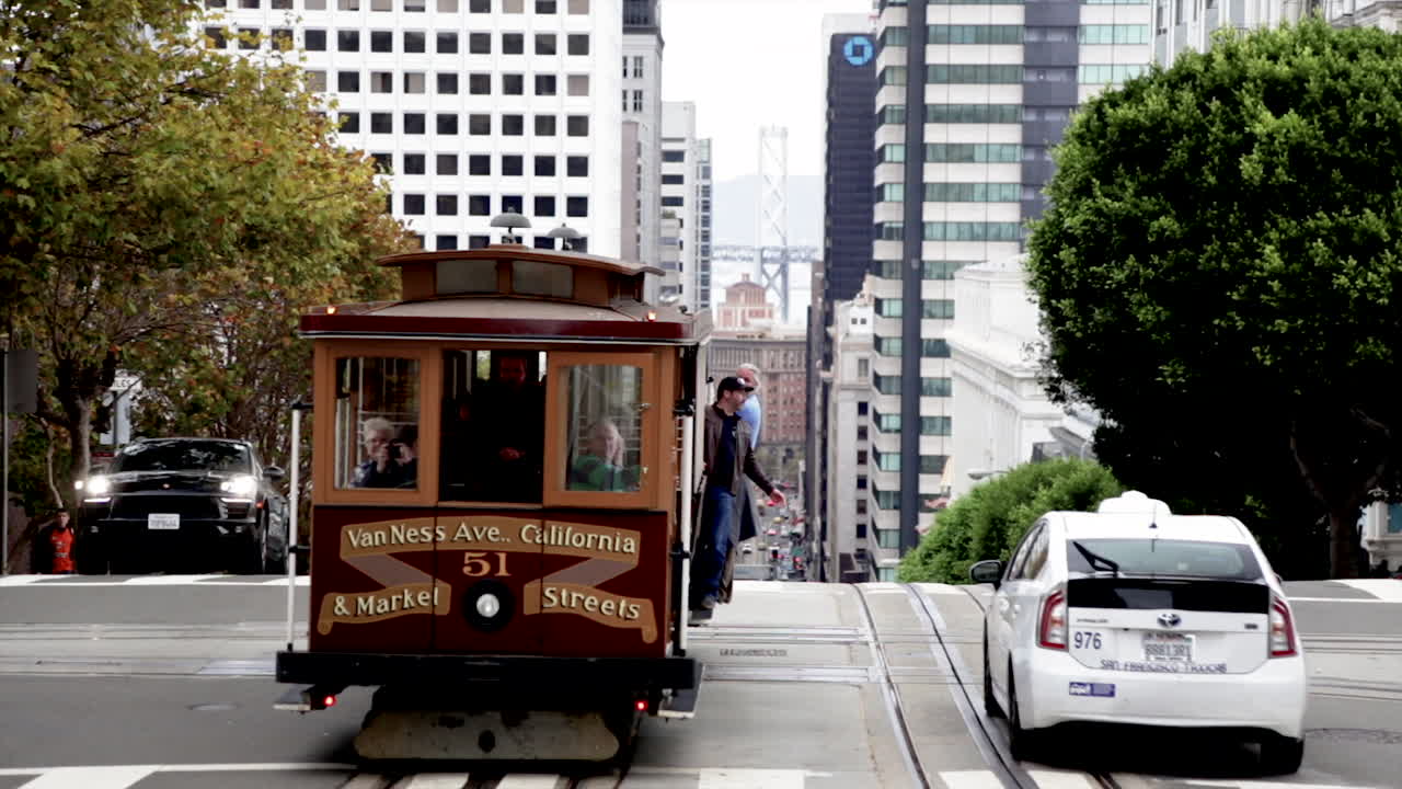 San Francisco Cable Car Scene