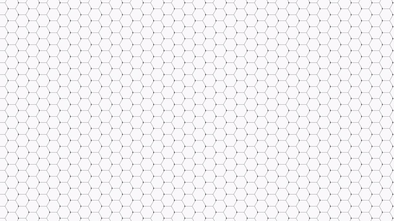 bucle sin costuras abstracto hexágono panal de miel mapa en blanco y negro fondo de color mate. bucle sin costuras fondo de patrón simple