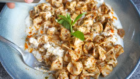 turkish manti - a traditional and delicious dumpling dish