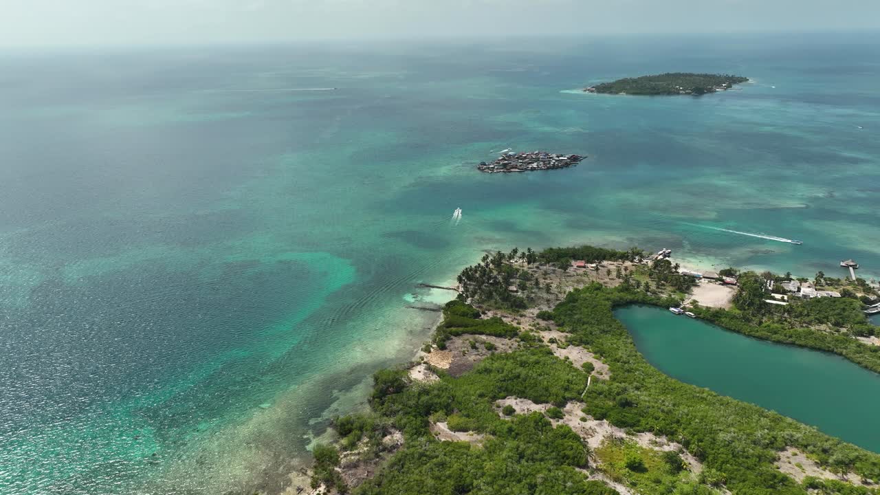 tintipán 섬 해변과 석호, 콜롬비아의 조감도