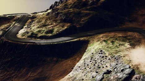 small-road-in-the-severe-landscape-of-Isle-of-Skye