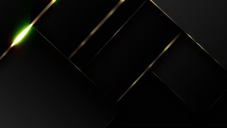 fondo geométrico moderno negro y dorado