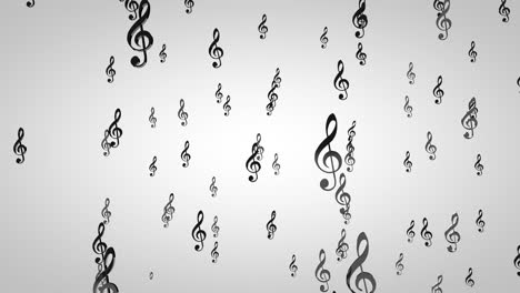 music notes particles