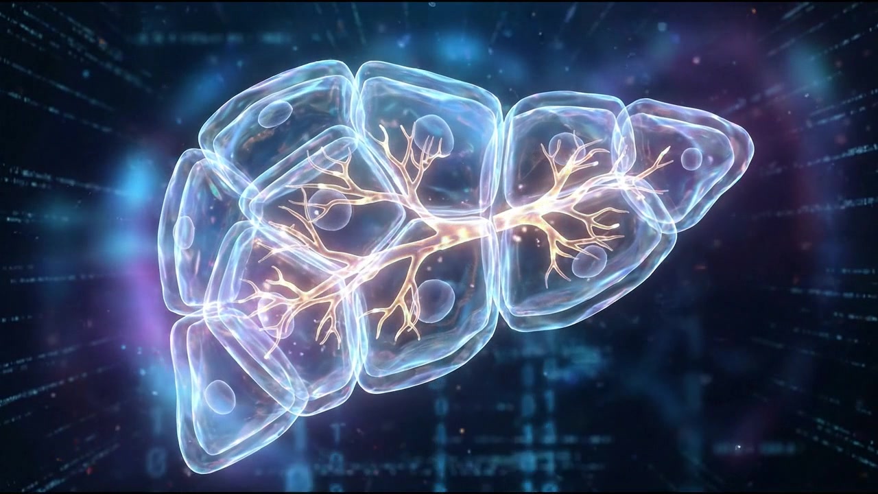 3D human liver with internal vascular network scan