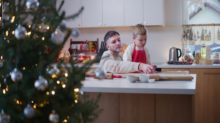 Baking Christmas Cookies Together Family Tradition