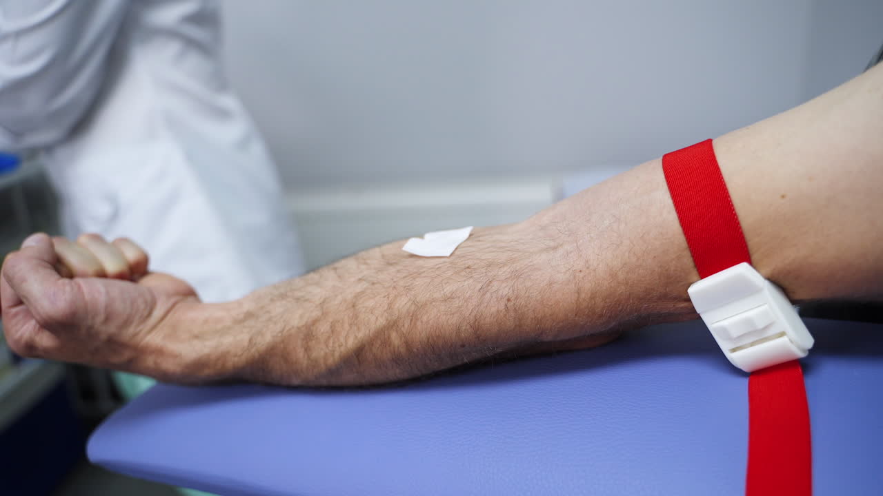 procedimiento de extracción de sangre