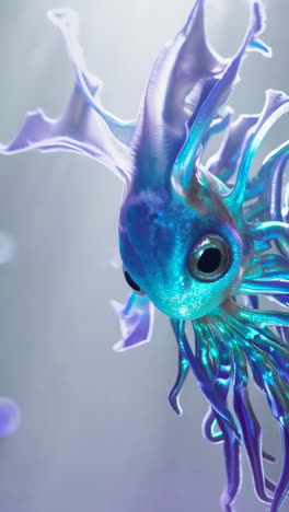 bioluminescent deep-sea fantasy creature