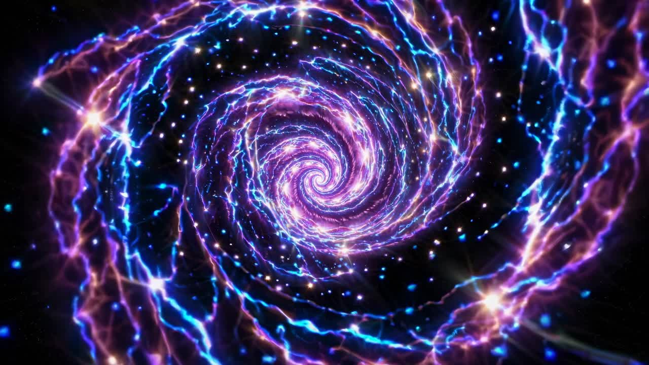 vórtice espiral resplandeciente y abstracto