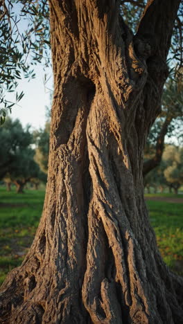 old olive tree trunk