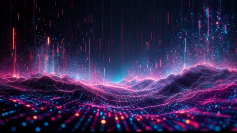 abstract digital art landscape