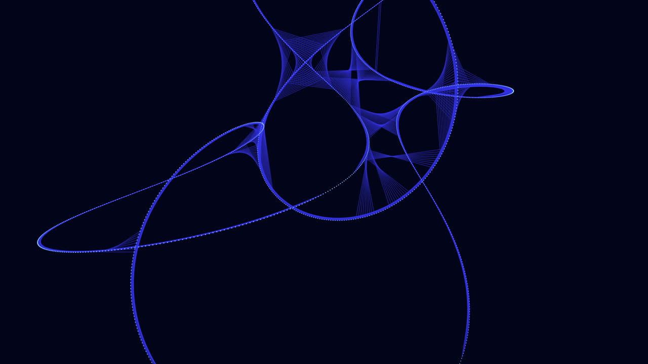 línea azul vibrante sobre un fondo negro elegante