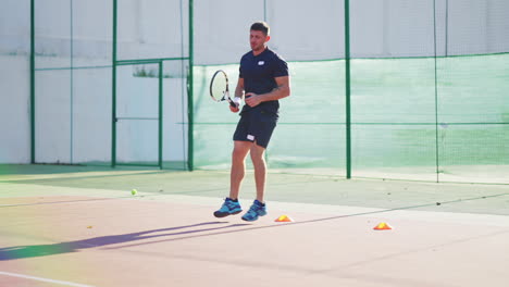tennis player training