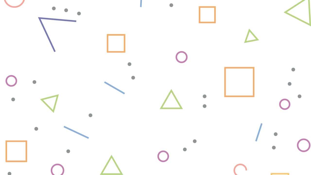 pintura digital. animación abstracta geométrica de fondo colorido. imágenes de patrones