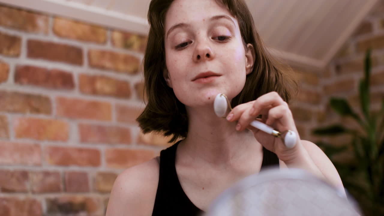 Woman in the bedroom