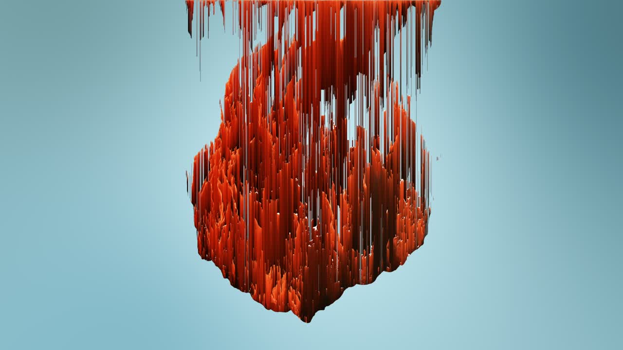 이동 및 픽셀 정렬 효과를 가진 3d 객체, 픽셀 아트 애니메이션