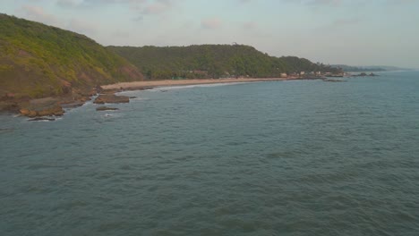 Weitblick-Auf-Den-Chapora-Strand-In-Goa,-Indien