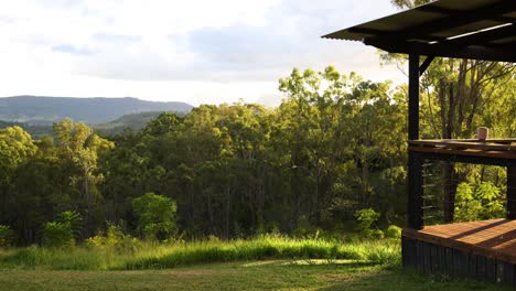 observation deck overlooking lush green landscape