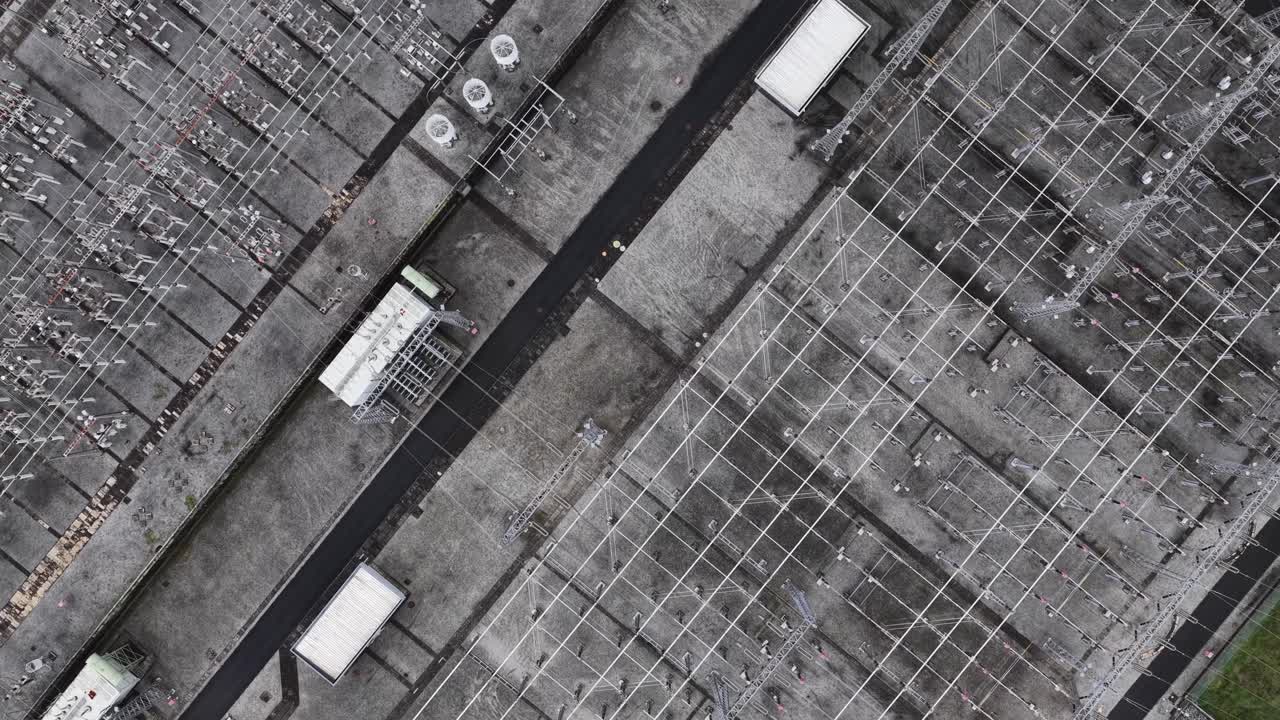 Energy substation in Portugal. European energy grid