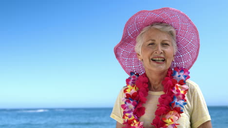 Senior-woman-smiling-at-camera