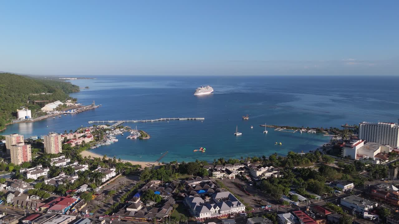 Drone Of Ocho Rios While Sliding Right