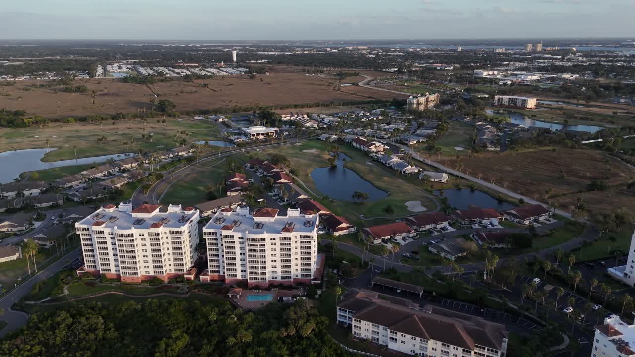 Panorama del quartiere recintato di Terra Ceia, Palmetto, Florida