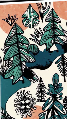 abstract forest and nature pattern
