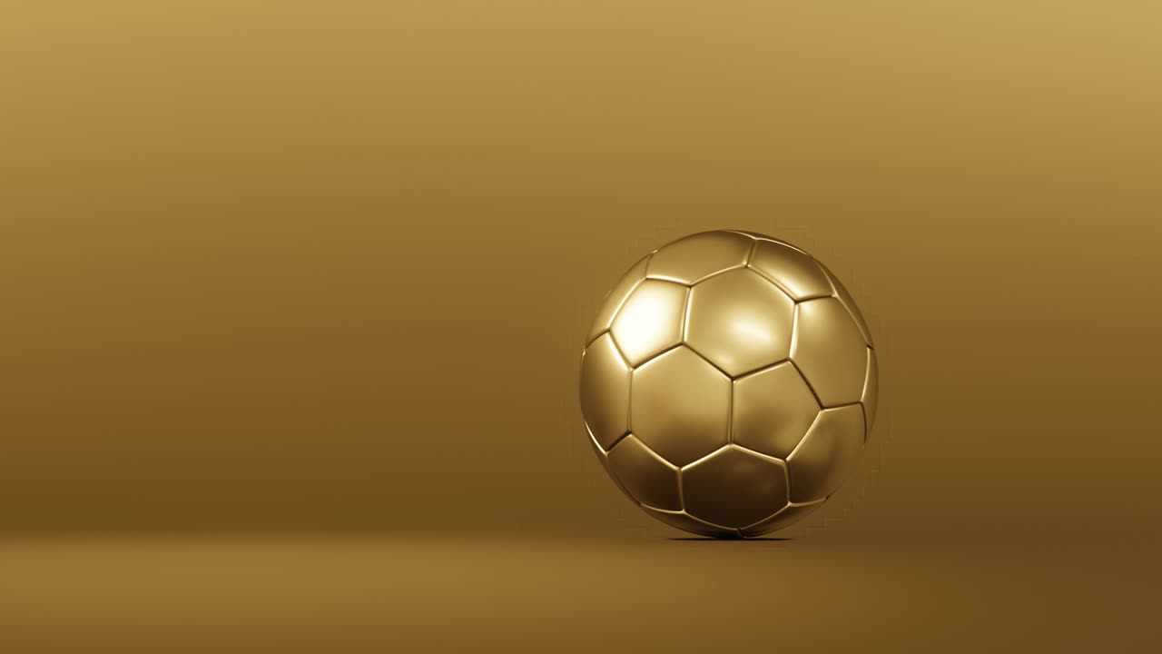 황금 축구 공 또는 황금 축구 챔피언 상은 우승 트로피 챔피언십과 함께 경쟁 배경에 있습니다.