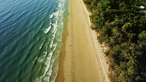 aerial view of empty beach