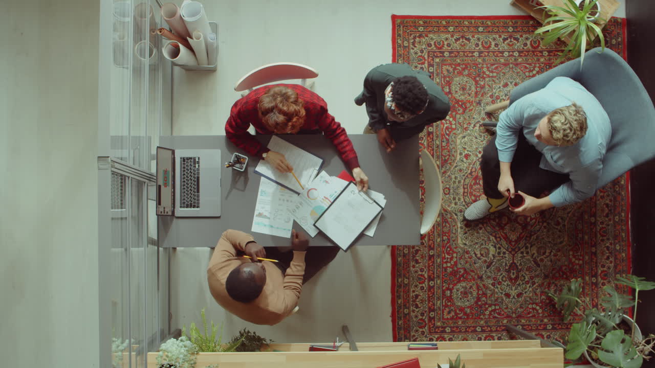 Time Lapse of Colleagues Working in Office
