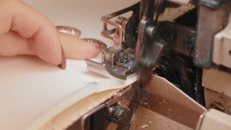 sewing process , the sewing machine sew women's hands sewing machine
