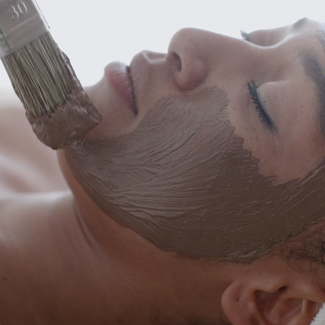 Donna durante trattamenti spa