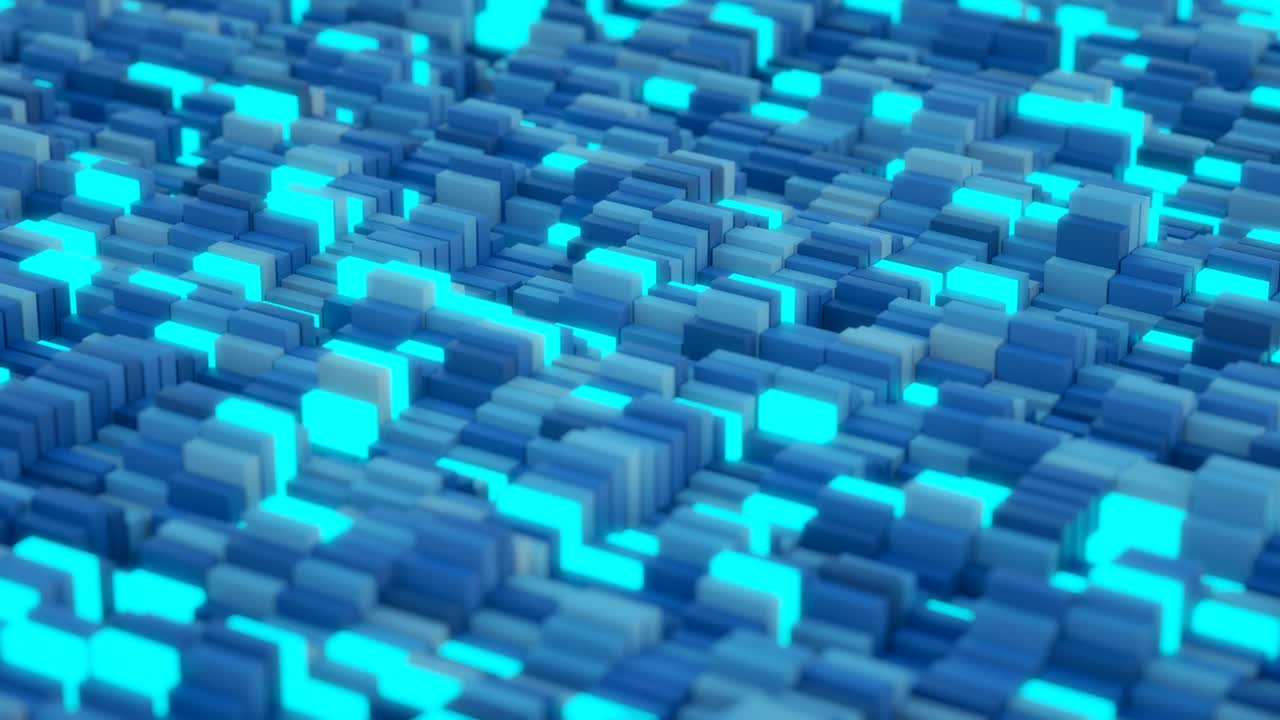 4K Abstract Blockchain Concept.