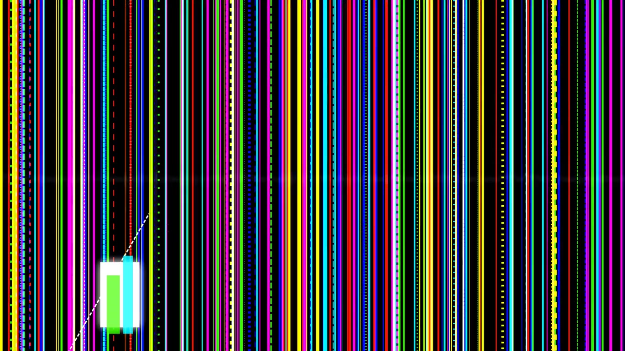 Abstract Digital Glitch Effect with Vertical Colorful Lines