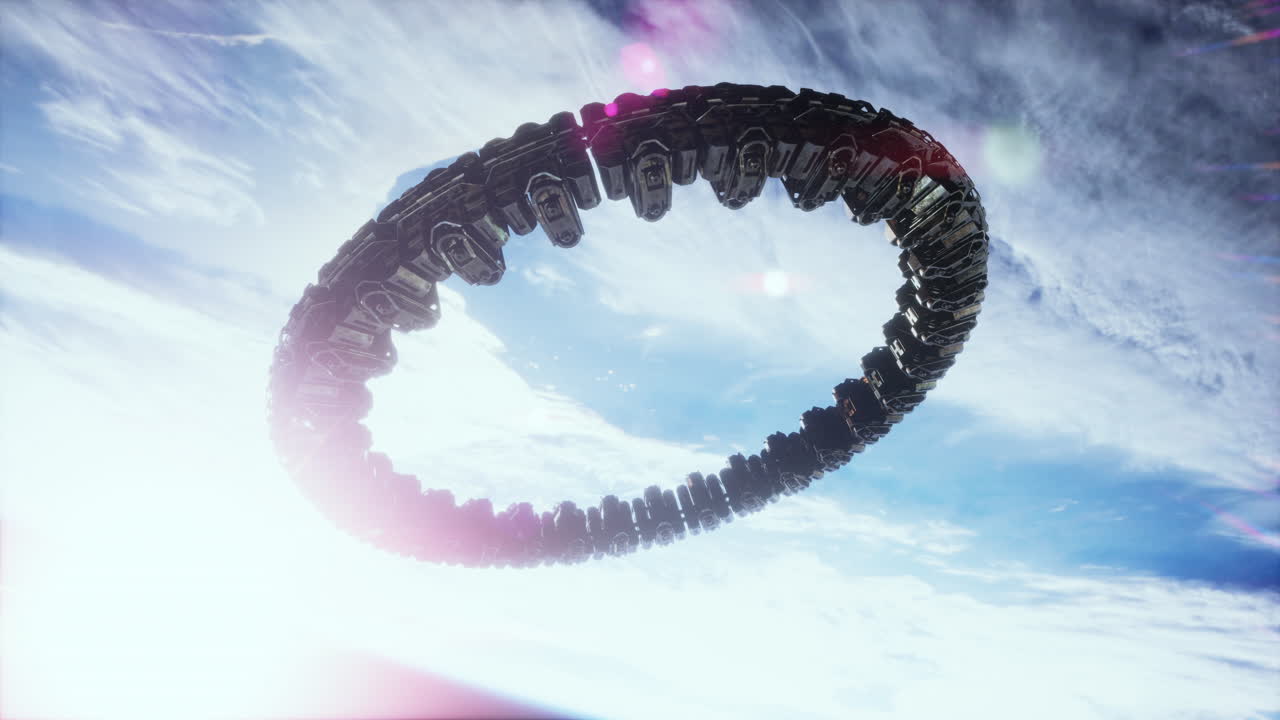 nave espacial ufo flotando en el cielo elementos proporcionados por la nasa