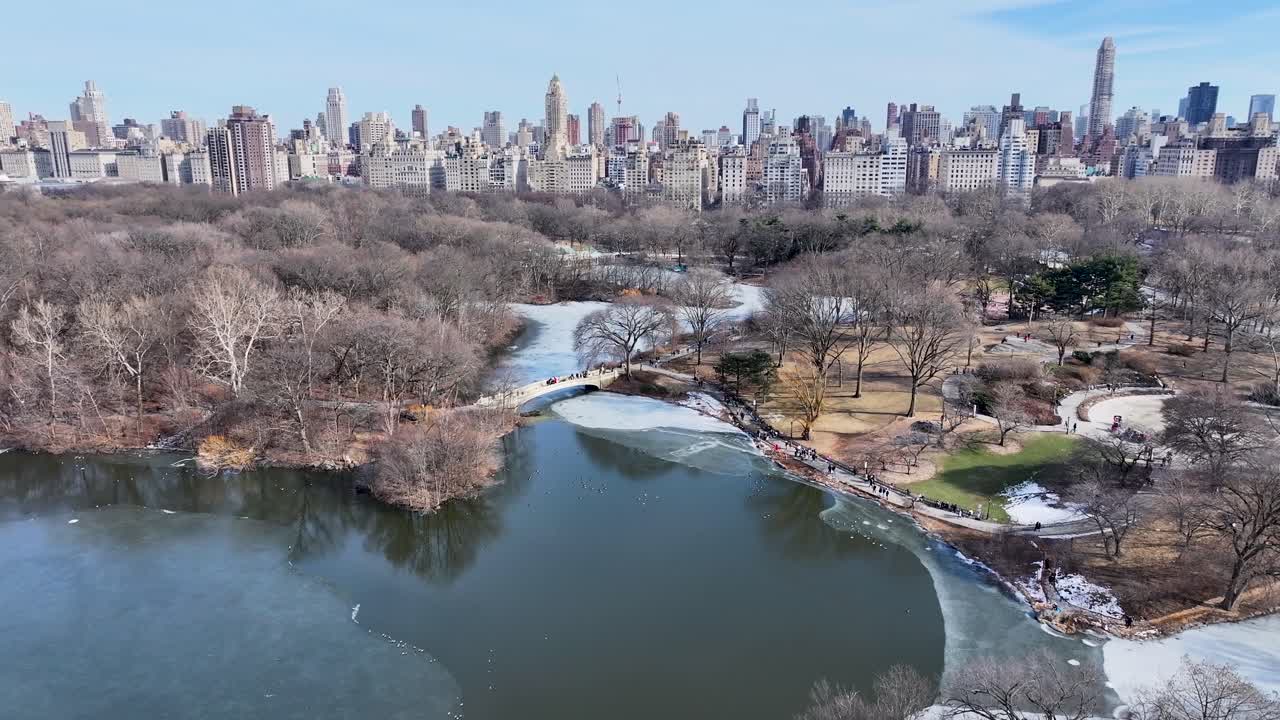 Central Park At Manhattan In New York United States. Downtown District. Nature Park Aerial View. Central Park At New York United States. Highrise Buildings Landscape. Stunning New York Skyline.