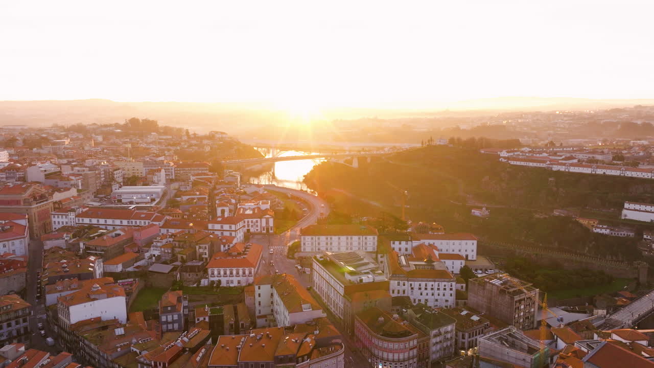 Iconic Porto bridges at first light