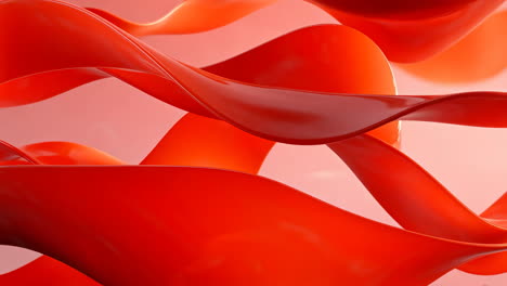 Abstract Red Curves
