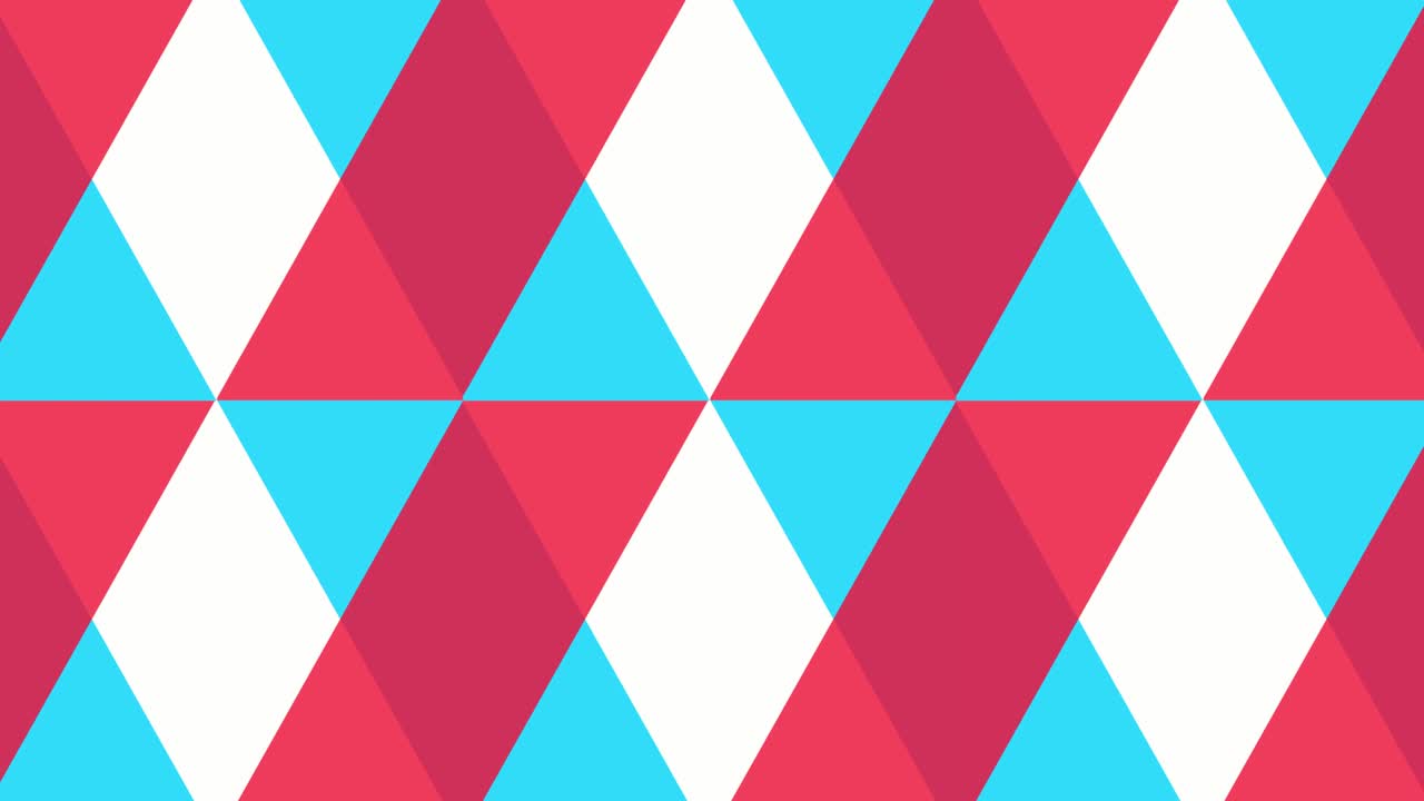 오렌지색, 파란색, 색 모양의 모션 그래픽.