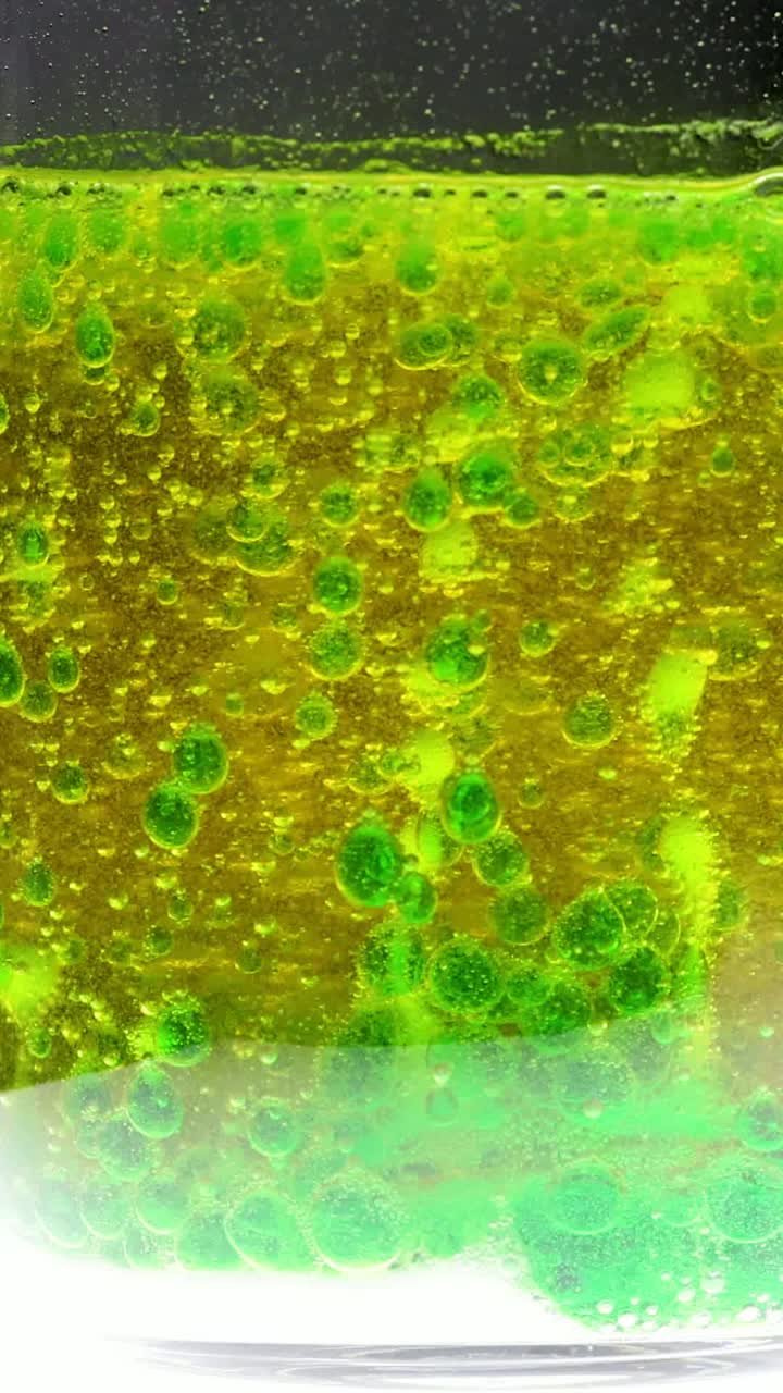 산과 베이킹 소다의 다채로운 반응