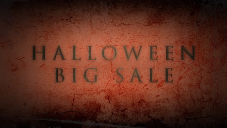 Halloween-Big-Sale-on-dark-red-grunge-wall