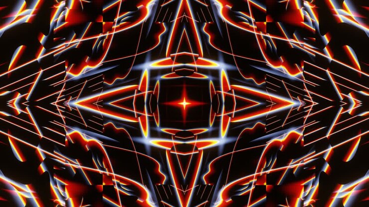 Abstract pulsating animation for LED panels, screens