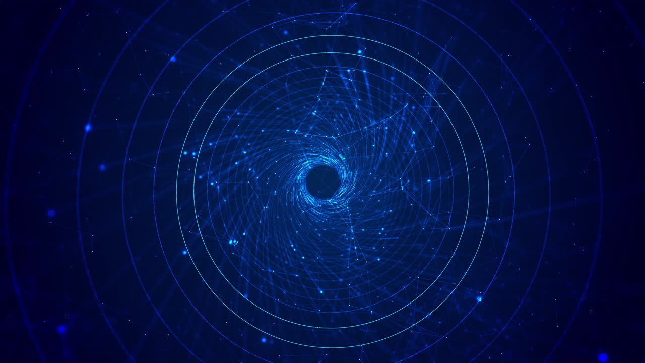 Cyber tunnel futuristic interface pattern glowing hi technology texture abstract motion background